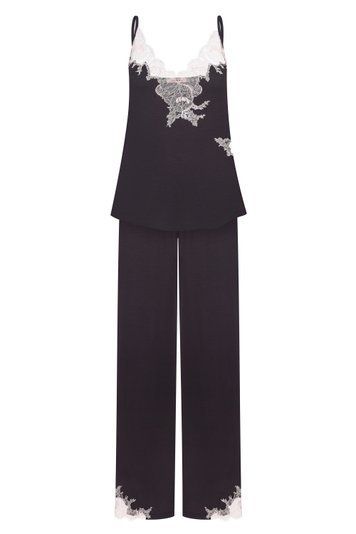 Піжама жіноча Effetto 03163/1IM, smoke grey (графітовий), 5XL