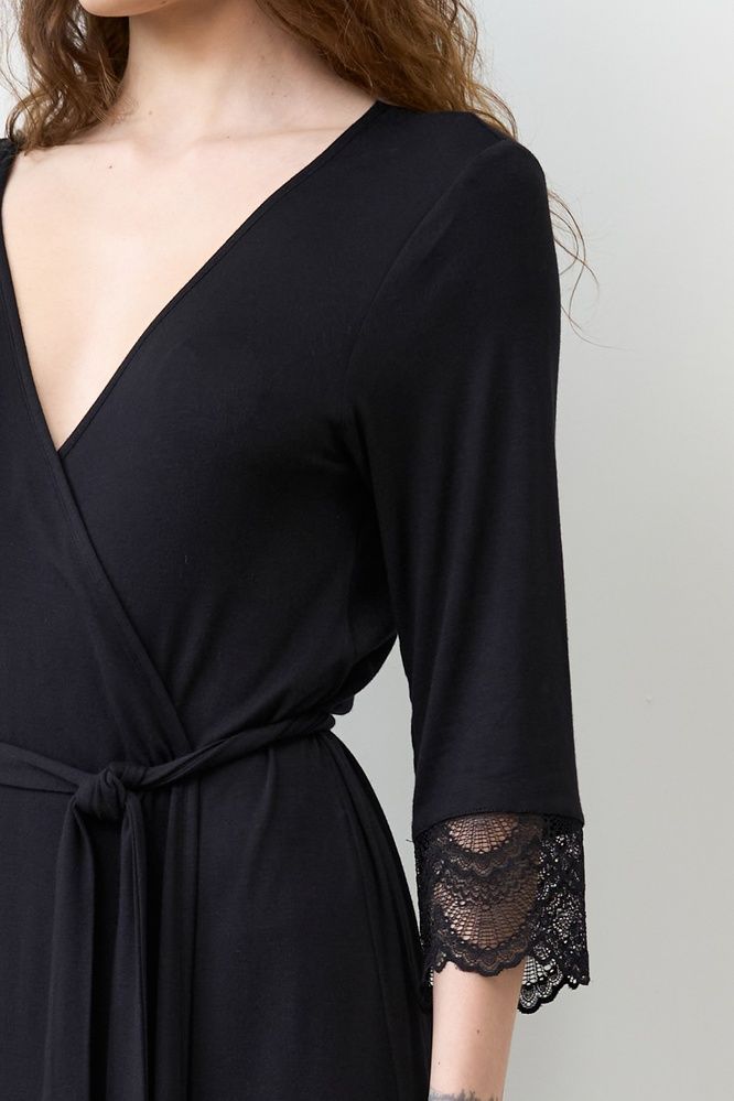 Халат жіночий Effetto 02105, Black (чорний), XS
