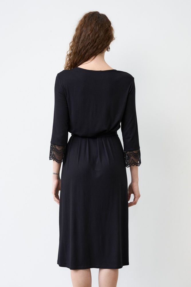 Халат жіночий Effetto 02105, Black (чорний), XS