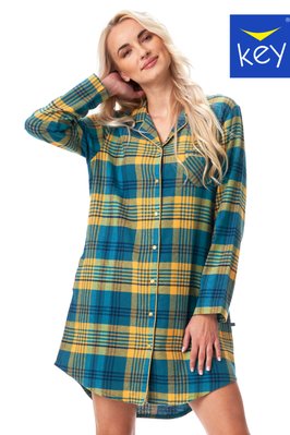 Ночная рубашка женская Key LND 407 B23 2-4XL, принт, XXL