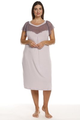 Нічна сорочка жіноча Effetto 03214XL, lilac (бузковий), 4XL