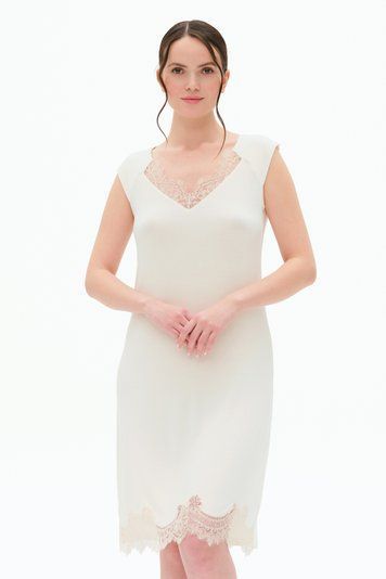 Нічна сорочка жіноча Effetto 03314P, ivory (молочний), 3XL