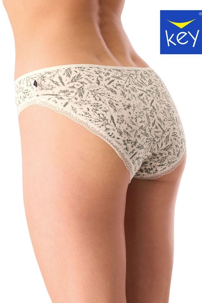 Набор трусов мини-бикини женских 2 шт Key LPR 540 A25, бежевый, L
