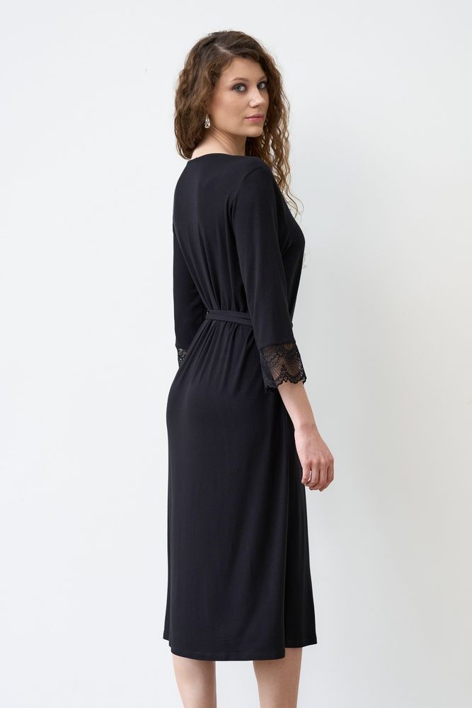 Халат жіночий Effetto 02105P, Black (чорний), 3XL