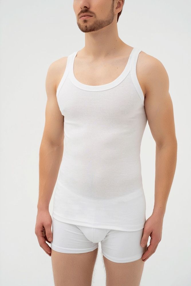 Майка чоловіча Emy 6124, bianco (білий), XL