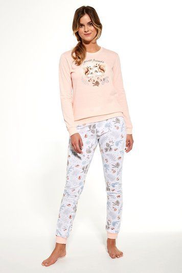 Піжама жіноча Cornette 299 Squirrel 467-22, pink/white/grey (рожевий/білий/сірий), L
