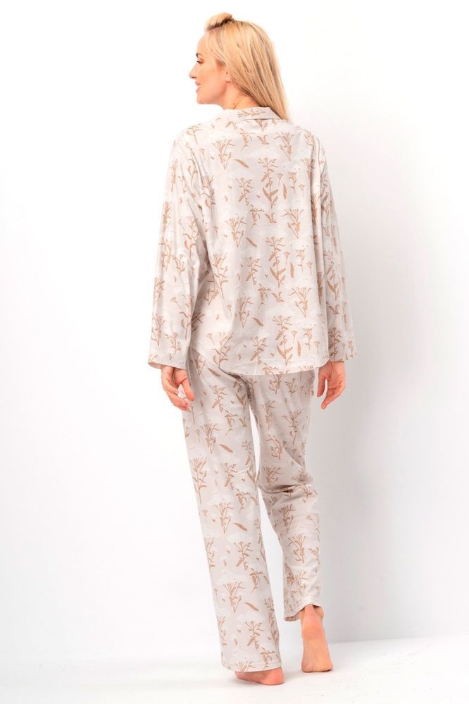 Піжама жіноча Key LNS 567 B25 2-4XL, light beige print (світло-бежевий принт), XXL