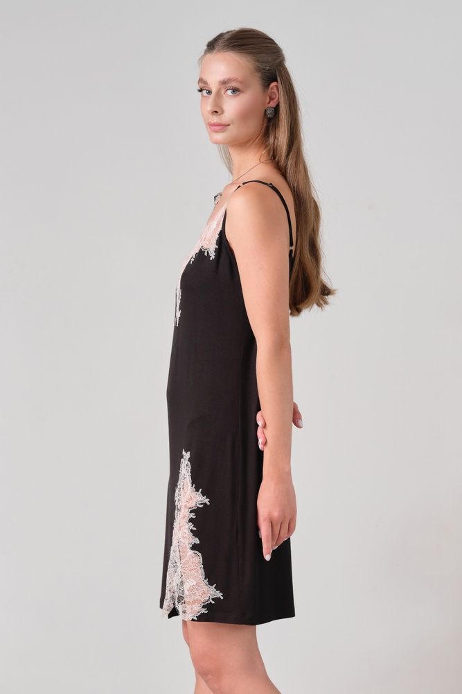 Нічна сорочка жіноча Effetto 03162, Black (чорний), S