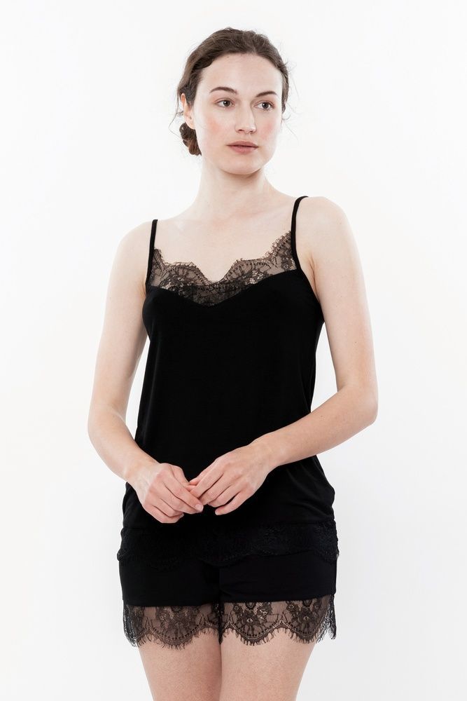 Піжама жіноча Effetto 0209/1, Black (чорний), L