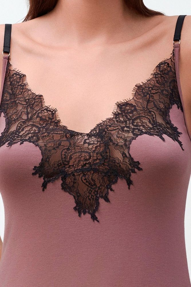 Нічна сорочка жіноча Effetto 03329IM, ash rose (троянда в попелі), 3XL
