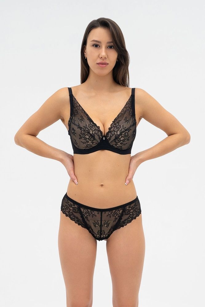 Бюстгальтер зі з'ємними вкладишами пуш-ап Effetto ELLEN 001 10 02, Black (чорний), 70, C