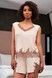 Піжама жіноча Effetto 03321, beige/brown (бежево-коричневий), XS