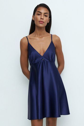 Нічна сорочка жіноча Effetto S03199IM, navy (синій), XXL