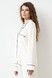 Сорочка з довгим рукавом жіноча Effetto 02116/1IM, ivory (айворі), 3XL