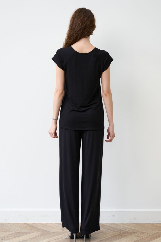 Піжама жіноча Effetto 02101P, Black (чорний), 3XL