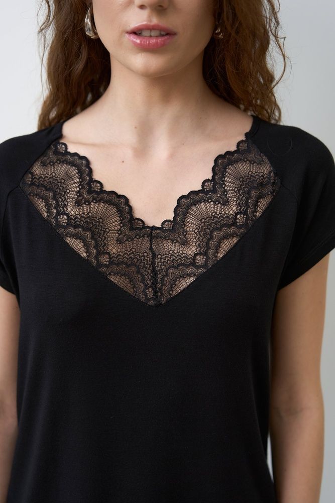 Піжама жіноча Effetto 02101P, Black (чорний), 3XL