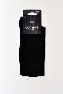 Чоловічі шкарпетки Cornette Basic, black (чорний), 39-41
