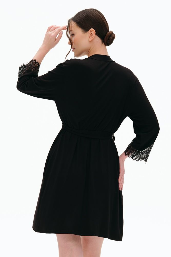 Халат жіночий Effetto 03301, Black (чорний), XS