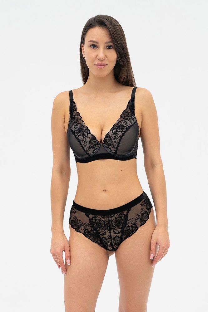 Бюстгальтер з пуш ап Effetto VIOLETTA 016 01B 02, Black (чорний), 70, C