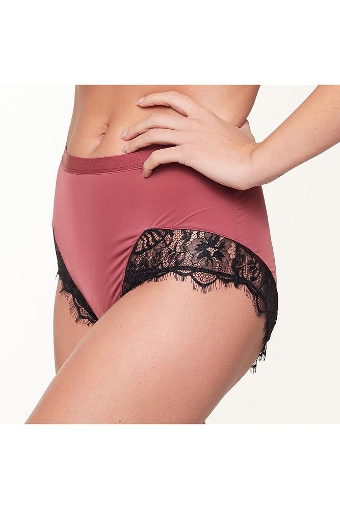 Трусы-миди женские LingaDore 6820B-1, бордовий, XL