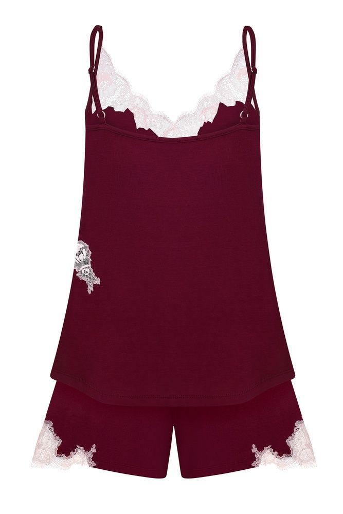 Піжама жіноча Effetto 03163IM, cherry lacquer (бордо), 3XL