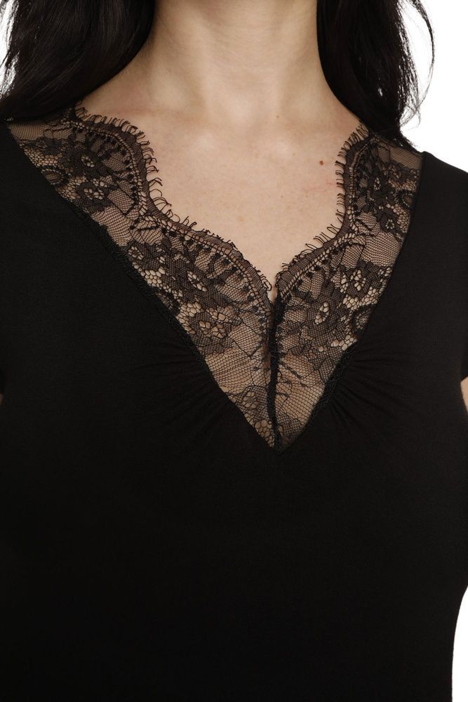 Нічна сорочка жіноча Effetto 0211/1, Black (чорний), L