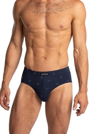 Набір трусів-сліпів чоловічих 2 шт Lama 1073CL, black/navy (чорний/синій)