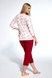 Пижама женская Cornette 360 Adele 481-23 3-5XL, рожевий-темно-червоний, 3XL
