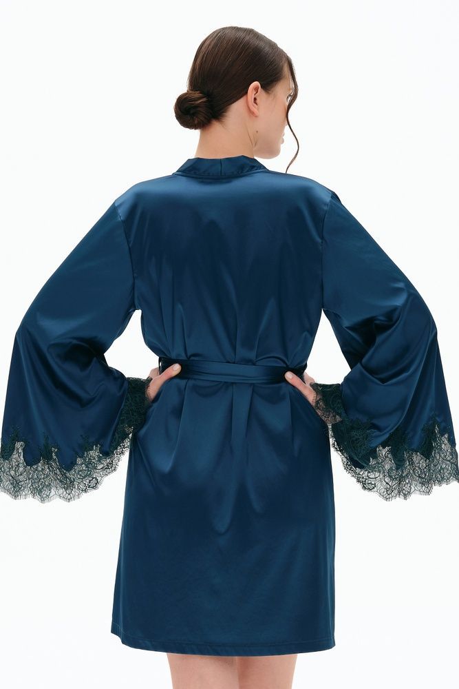 Халат жіночий Effetto S03406, emerald (смарагдовий), XS