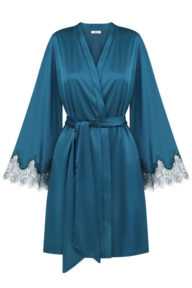 Халат жіночий Effetto S03406, emerald (смарагдовий), XS