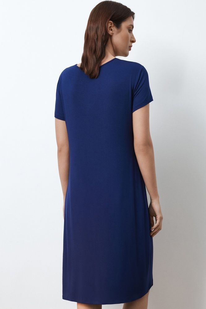 Нічна сорочка жіноча Effetto 02100IM, navy blue (т.синій), 3XL