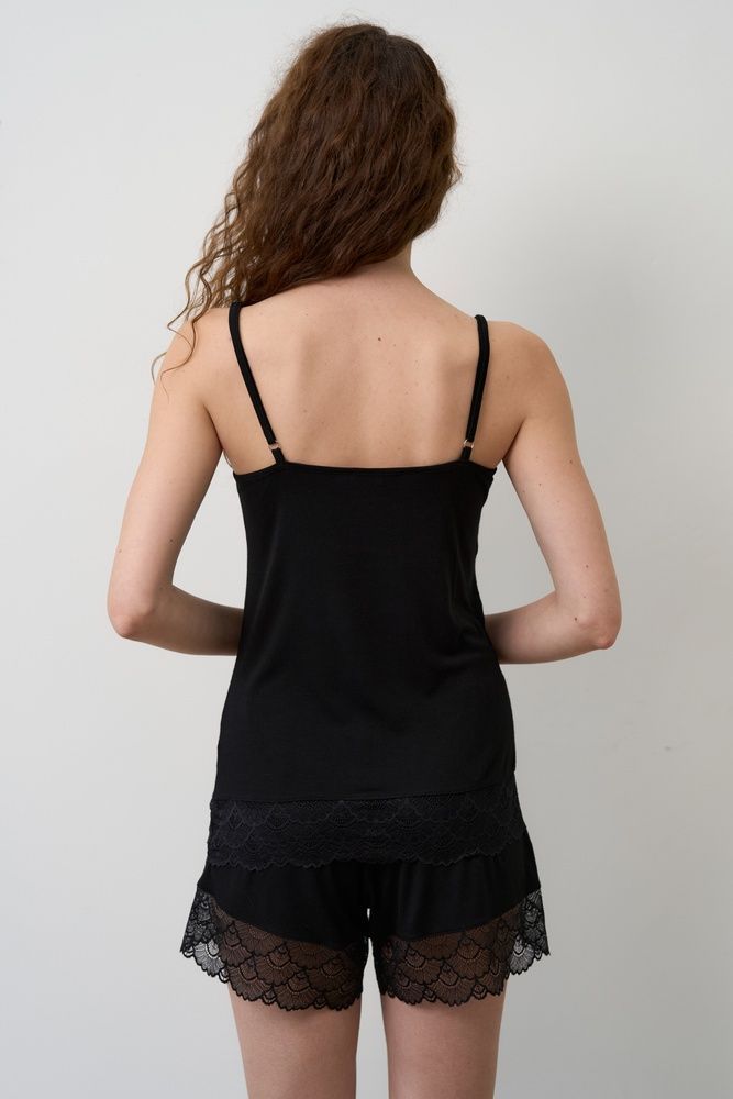 Пижама женская Effetto 02102P, чорний*, 3XL