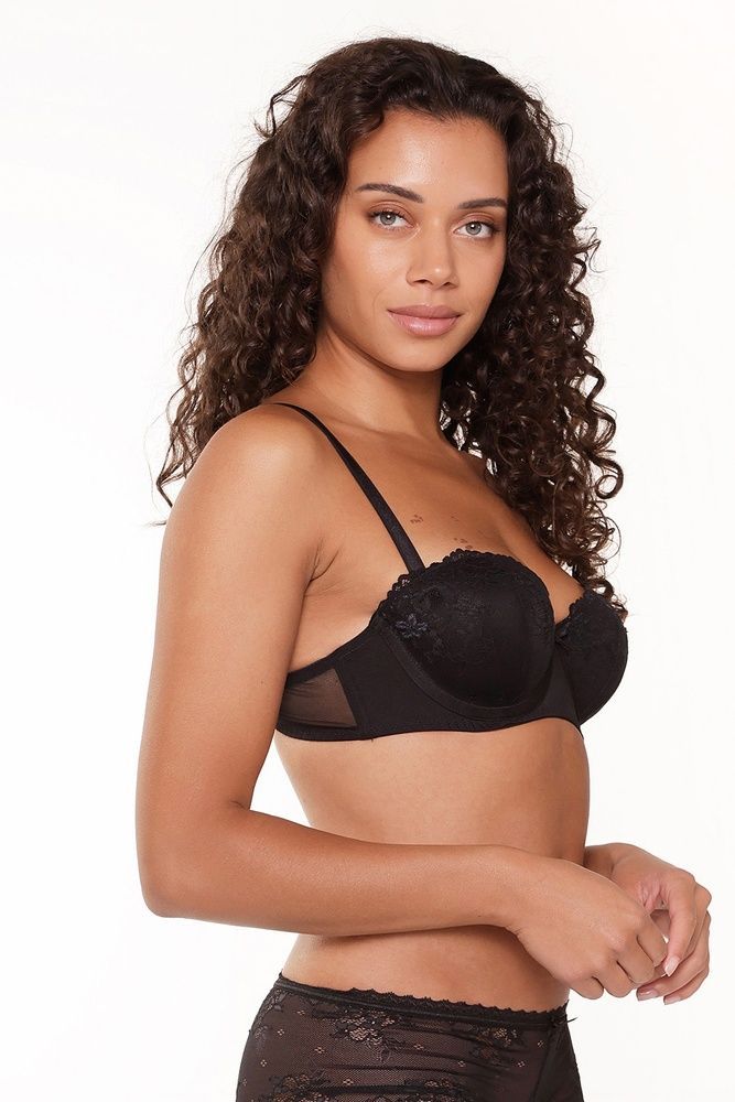 Бюстгальтер-балконет LingaDore 1400-2B, Black (чорний), 70, B