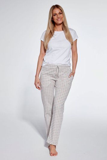 Штани піжамні жіночі Cornette 35 690-В23, grey/pink/beige(сіро-рожевий-бежевий), L
