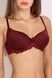 Бюстгальтер з формованою чашкою Spacer Orhideja 180-208, burgundy (бордовий), 75, C