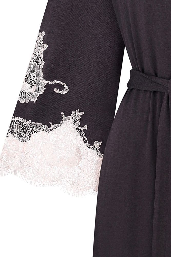 Халат жіночий Effetto 03161IM, smoke grey (графітовий), 4XL