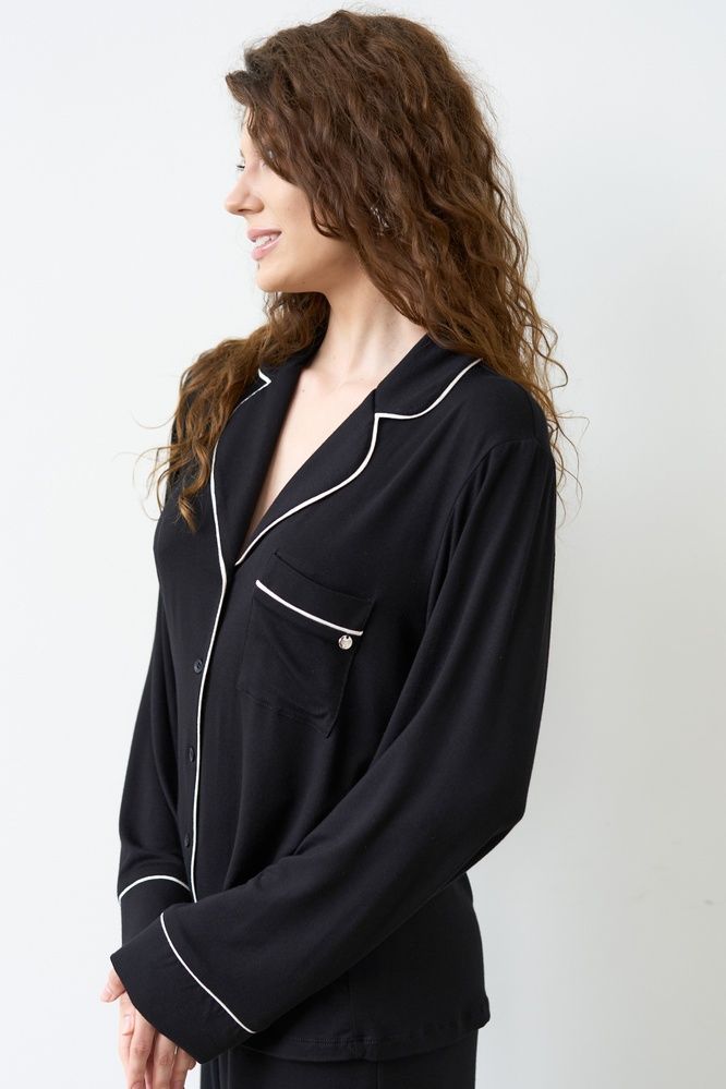 Піжама жіноча Effetto 02116P, Black (чорний), 3XL