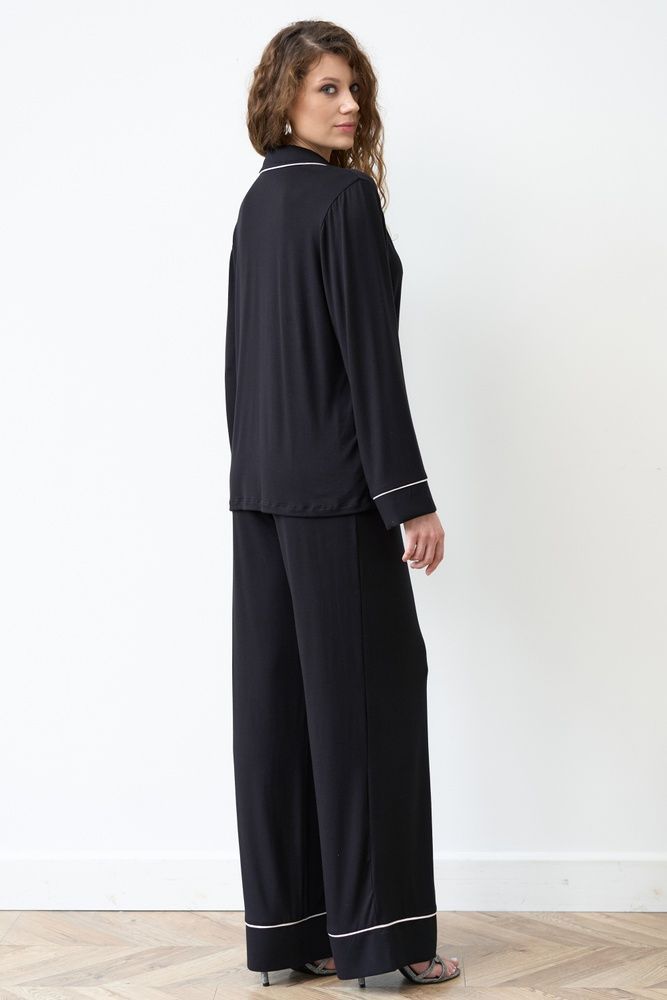 Піжама жіноча Effetto 02116P, Black (чорний), 3XL