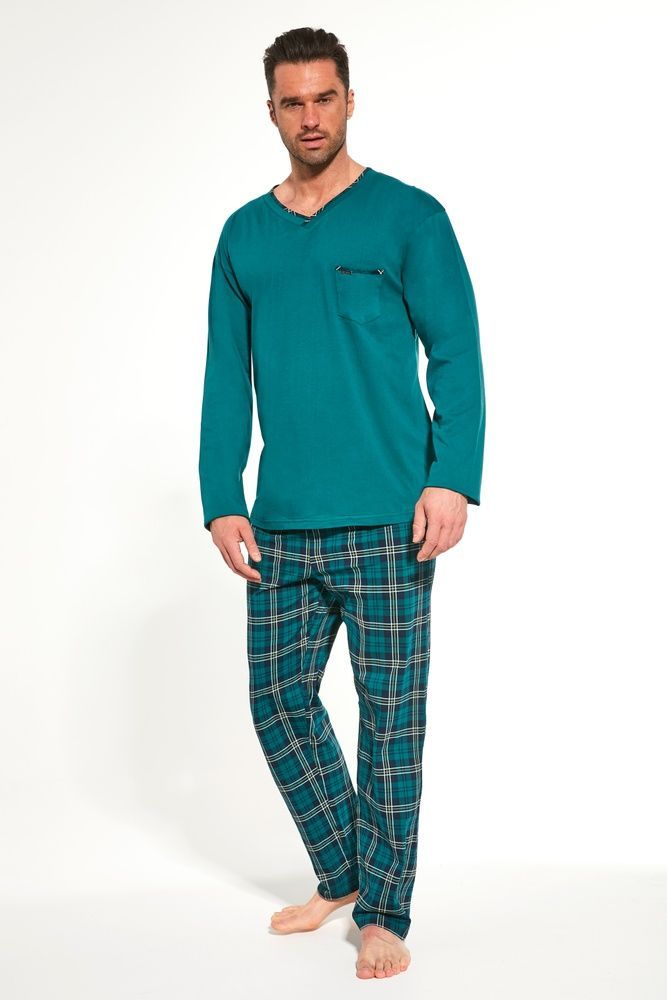 Піжама чоловіча Cornette 217 George 122-217 B25, green/navy blue (зелено-темно-синій), XXL