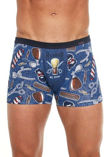 Труси-боксери чоловічі Cornette 199 Barber 280-199 Tatoo A25, jeans/brown/red (джинсово-коричнево-червоний), L