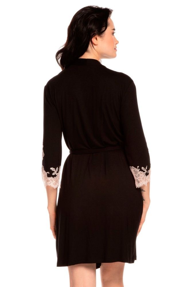 Халат жіночий Effetto 03161O/1, Black (чорний), M