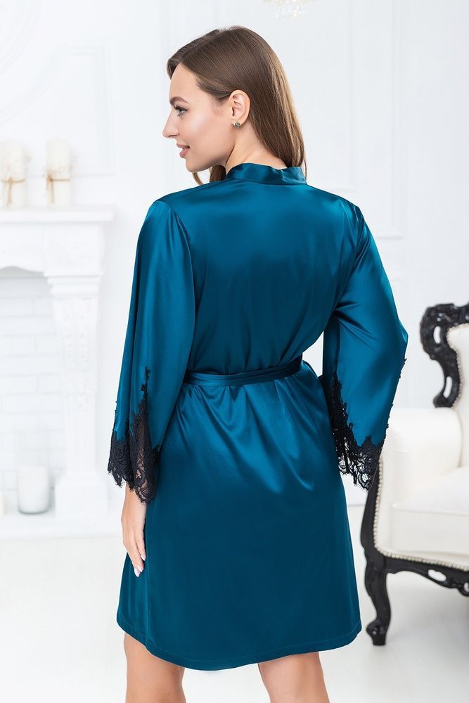Халат жіночий Effetto S03192, green (зелений), 3XL