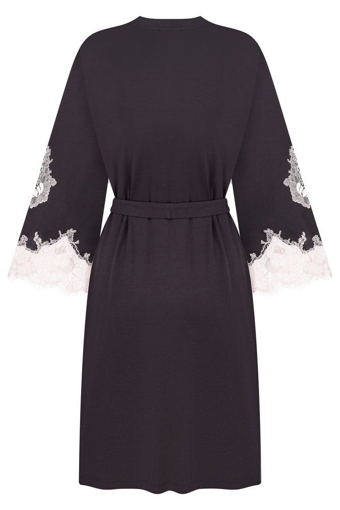 Халат жіночий Effetto 03161IM, smoke grey (графітовий), 5XL