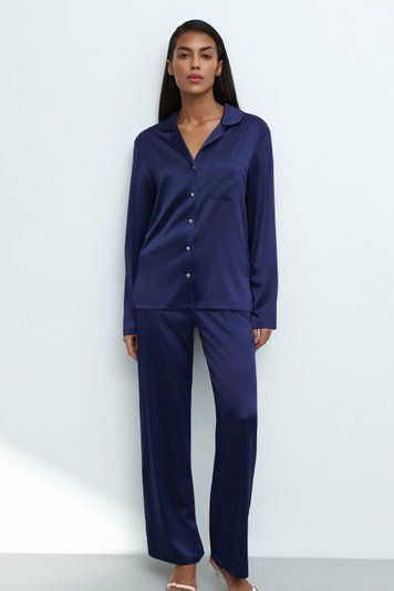 Піжама жіноча Effetto S03401P, navy (синій), 3XL