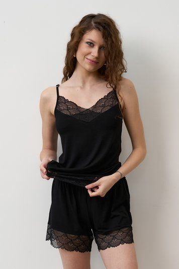Піжама жіноча Effetto 02102, Black (чорний), S