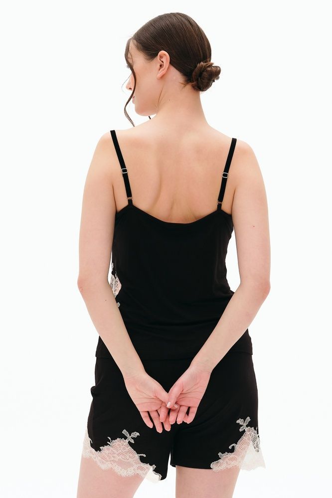 Пижама женская Effetto 03163PO, чорний*, 3XL