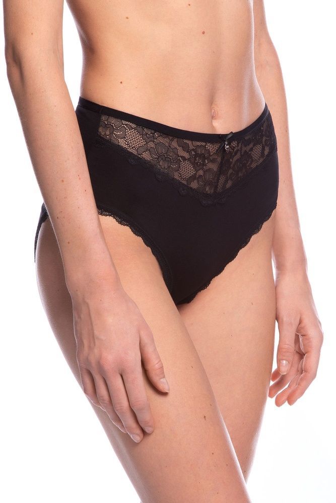 Набір трусів-міді жіночих 2 шт Lama VIS1562MD, black/ecru(чорно-бежевий), XXL