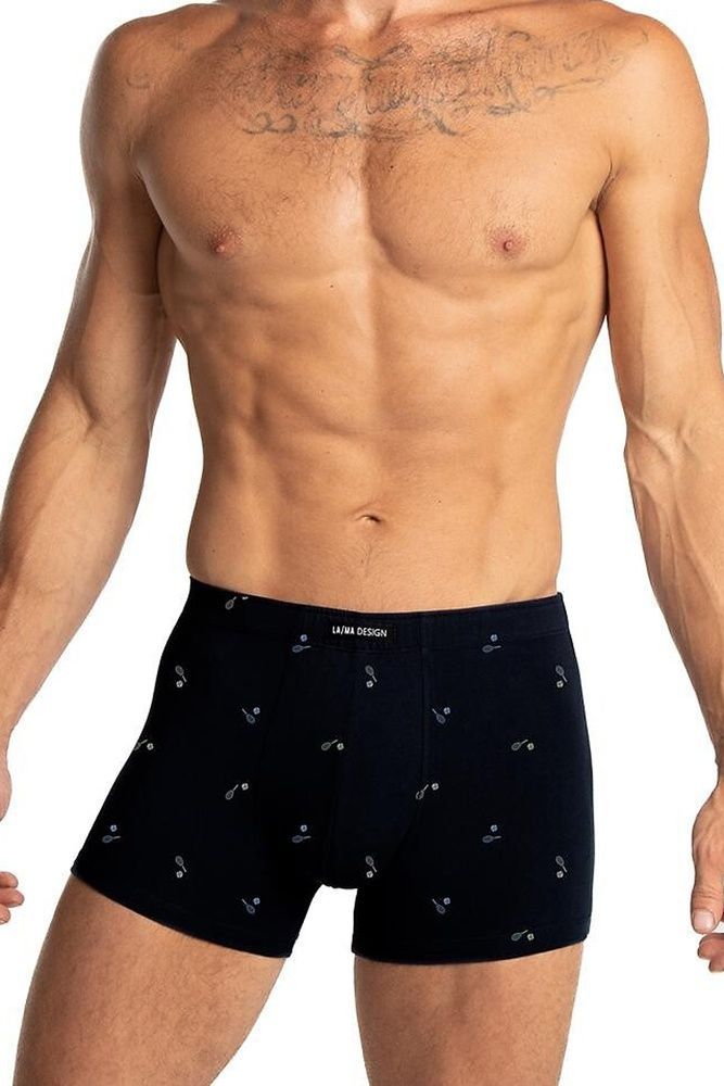Набір трусів-боксерів чоловічих 2 шт Lama 1074SZEX, black/navy (чорний/синій)