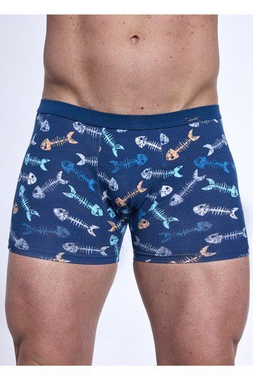 Труси-боксери чоловічі Cornette 247 Fishbone 280-247 Tatoo A25, Midnight blue (блакитний), L