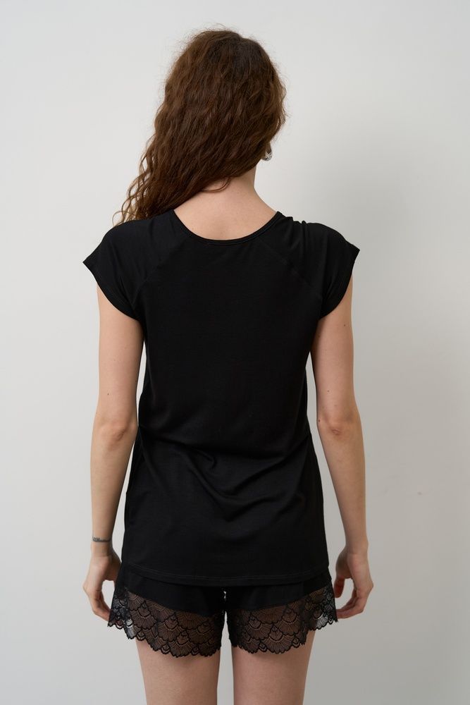 Пижама женская Effetto 02103P, чорний*, 3XL